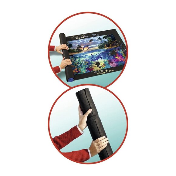 New sealed Ravensburger-Roll your Puzzle 300-1500 pcs Puzzle Felt Mat & Tube - Picture 4 of 9